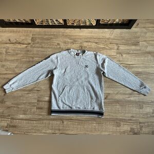 DC Men's Speckled Gray Crewneck Sweater